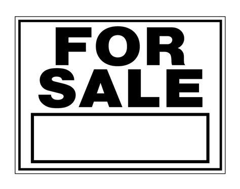 Buy Our Black And White For Sale Sign From Signs World Wide