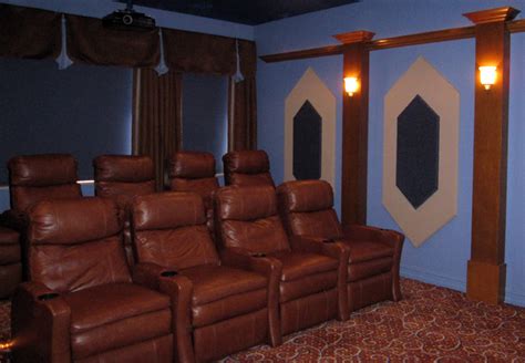 Draperies And Top Treatments For A Home Theater Room Miami By