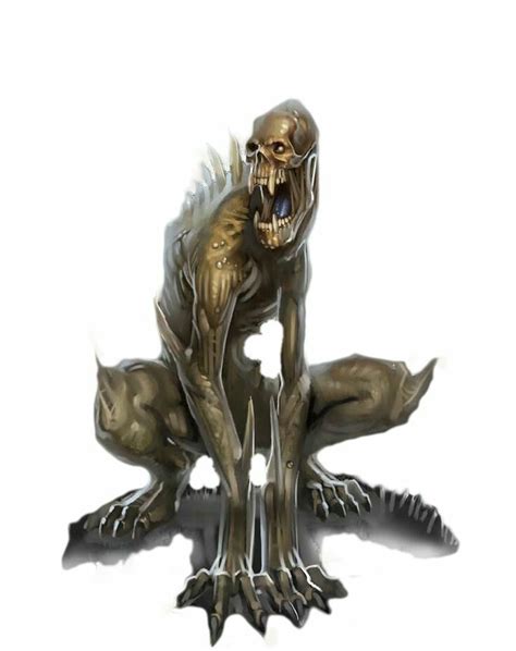 Festrog Dog Ghoul Pathfinder Pfrpg Dnd Dandd D20 Fantasy Beast
