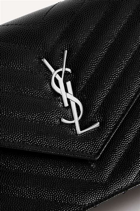 Saint Laurent Monogramme Envelope Textured Leather Shoulder Bag Net A