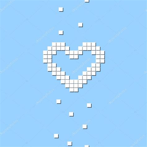 Pixel Heart Icon Vector Illustration Premium Vector In Adobe