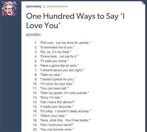 100 ways to say i love you see the rest here tyler oakley scoopnest