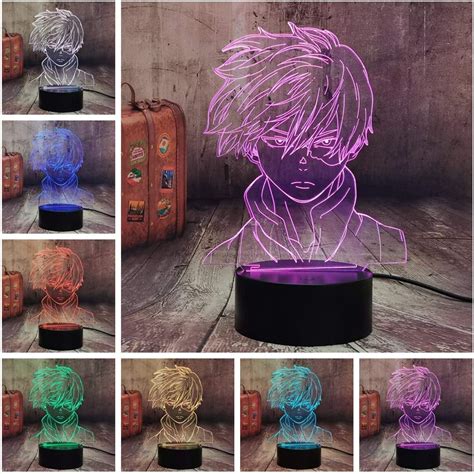 Buy Anime Table Lamp Shoto Todoroki Cartoon Midoriya Izuku Night Light