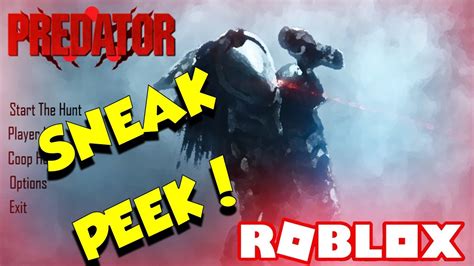 Sneak Peek Upcoming Predator Hunting Game On Roblox Youtube