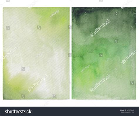 Green Watercolor Background Texture Watercolor Wash Stock Illustration