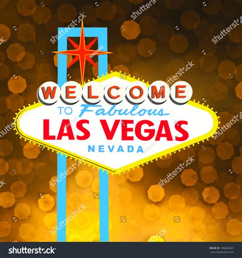 Welcome To Las Vegas Sign Stock Vector 146864423 Shutterstock