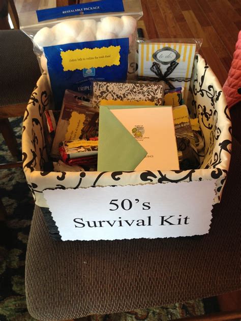 They say 50 is the new 40. Pin by Sue on Adult Birthday Ideas | Birthday survival kit ...