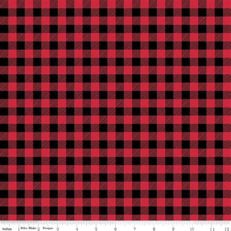 Flannel Red And Black Buffalo Plaid Check Fabric F455 • Stitches Quilting