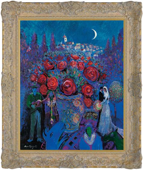 Wedding Flowers In The Style Of Marc Chagall John Myatt Castle Fine Art