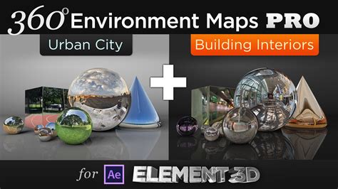 360° Environment Maps Pro For Element 3d Super City Pack — Motion