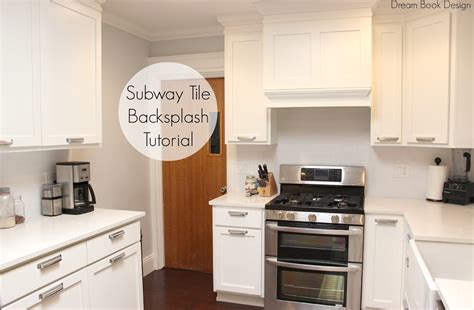 Tile is the most common form of backsplash, available in a wide range of materials, including porcelain, ceramic, glass use sandpaper, if necessary, for a clean and smooth surface. Easy DIY Subway Tile Backsplash Tutorial - Dream Book Design