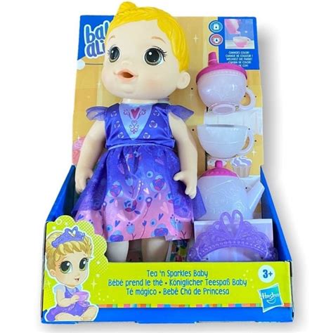 Hasbro Toys Baby Alive Tea N Sparkles Blonde Doll Color Changing