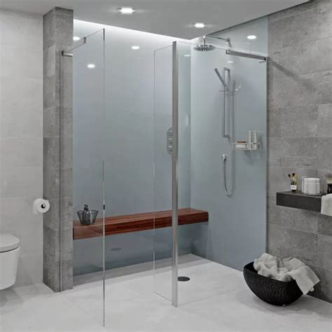 Showerwall Acrylic Gunmetal Shower Wall Panel Shower Wall Panels