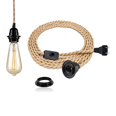 Buy Pendant Light Kit With Switch Easric Vintage Lamp Cord With 15ft