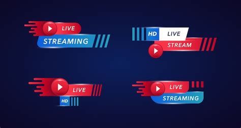 Premium Vector Live Stream Banner Collections