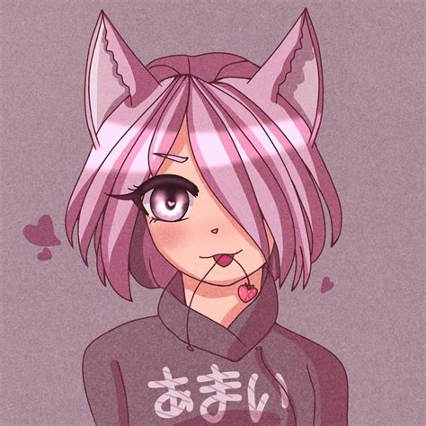 Pink Haired Neko Girl