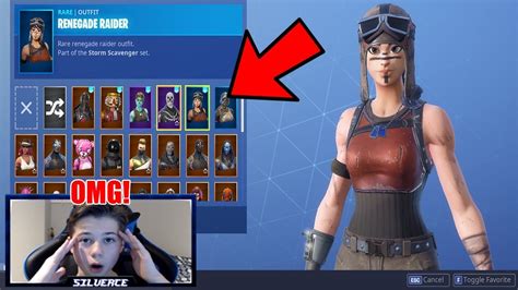 Here's a full list of all fortnite skins and other cosmetics including dances/emotes, pickaxes, gliders, wraps and more. 15 Year Old's INSANE fortnite Skin Locker!(Renegade raider ...