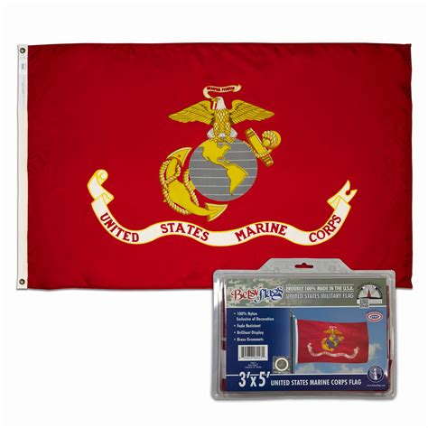 3 x5 printed nylon grommeted us marine corps flag by betsy flags