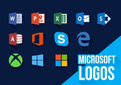 Ícones Da Microsoft Vector De Logos Novos Download Vetores E Gráficos