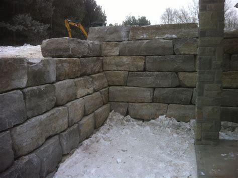 Armour Stone Walls Stoneworks Landscape Construction