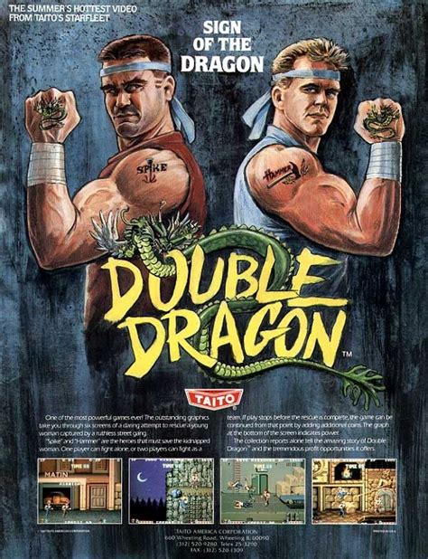 Double Dragon Para Arcade 1987