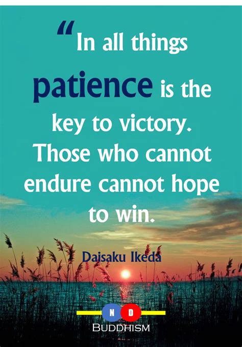 Patience Is The Key To Victory