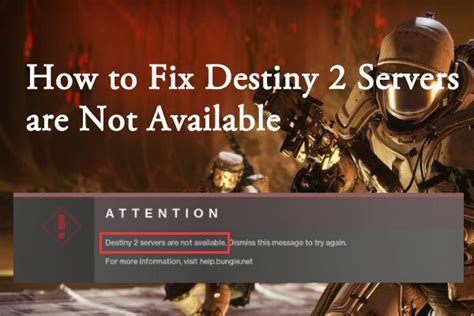 Full Guide How To Fix Destiny 2 Servers Are Not Available Minitool
