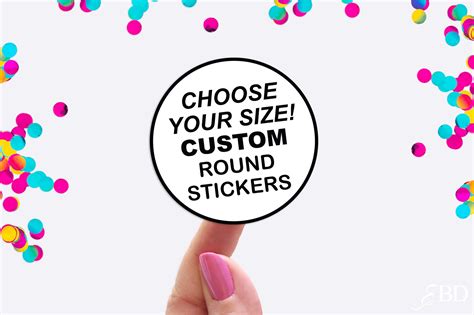 Custom Round Stickers Custom Labels Round Labels Custom Clear