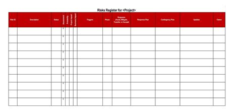 Useful Risk Register Templates Word Excel ᐅ TemplateLab