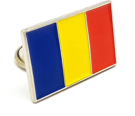 National Flag Of Romania Enamel Metal Pin Badge Lapel Brooch Romanian