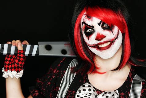 Killer Clown Makeup Tutorial Easy Scary Clown Days Of Halloween