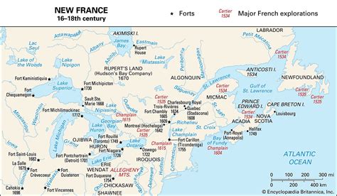 Map Of New France 1645 Vlrengbr