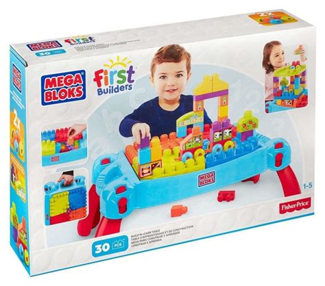 Mega Bloks First Builders Build N Learn Table Building Set Swiftsly