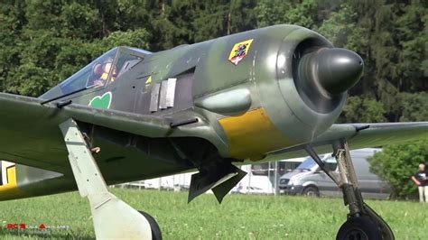 Rc Fw 190 A5 14 Scale With Moki 250cc Youtube