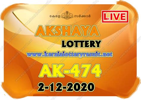 Sthree sakthi lottery is a weekly lottery from kerala lotteries. LIVE: Kerala Lottery Result 2-12-2020 Akshaya AK-474 ...