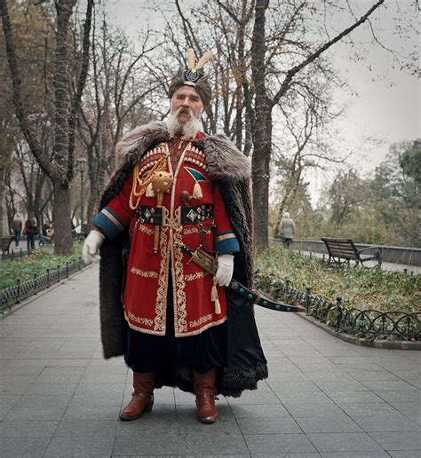 A Ukrainian Cossack In Historical Costume Historical Costume