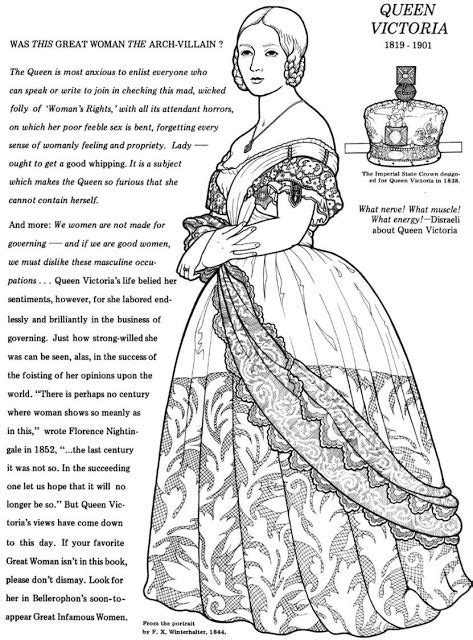 Queen Victoria Coloring Page