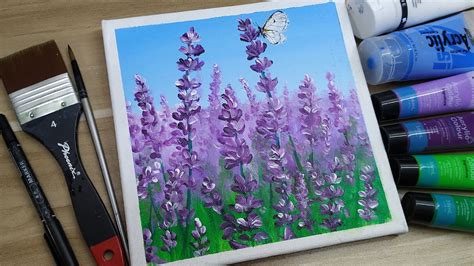Relaxing Acrylic Painting 22 Easy Art Step By Step Lavender