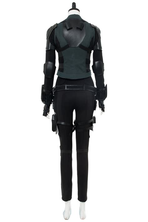 avengers 3 infinity war black widow natasha romanoff outfit cosplay c