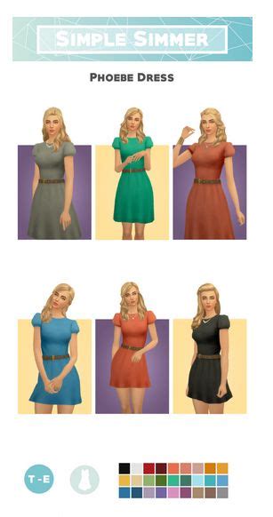 Simple Simmer Tumblr Sims 4 Sims 4 Dresses