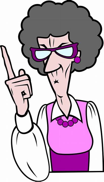 Woman Pointing Lady Clipart Transparent Clip Older