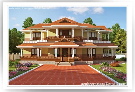Beautiful Kerala 5 Bedroom Villa 4851 Sqft Plan 145