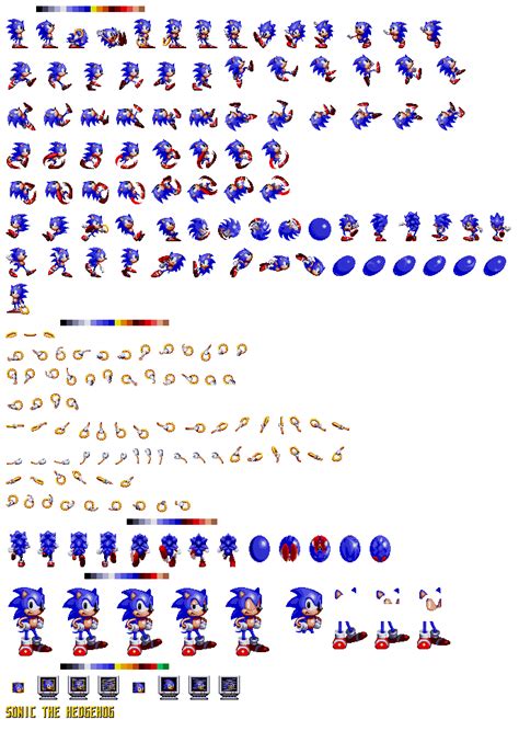 Classic Sonic Custom Sprite Sheets