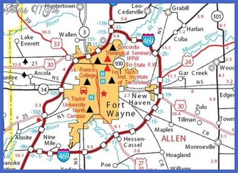 Fort Wayne Map