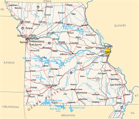 Missouri Map Map Of Missouri