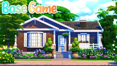 Classic Base Game Starter Home 🌳 The Sims 4 Speed Build No Cc
