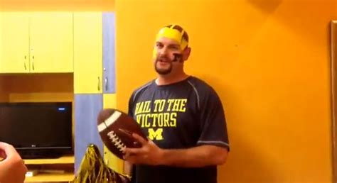 Notre Dame Fan Loses Bet Sings Michigan Fight Song While Dressed Up