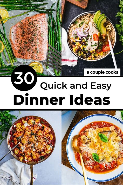 Whats For Dinner 30 Dinner Ideas For Tonight A Couple Cooks