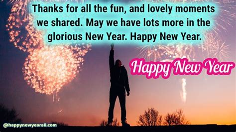 Happy New Year Thank You Message Happy New Year Quotes Thank You