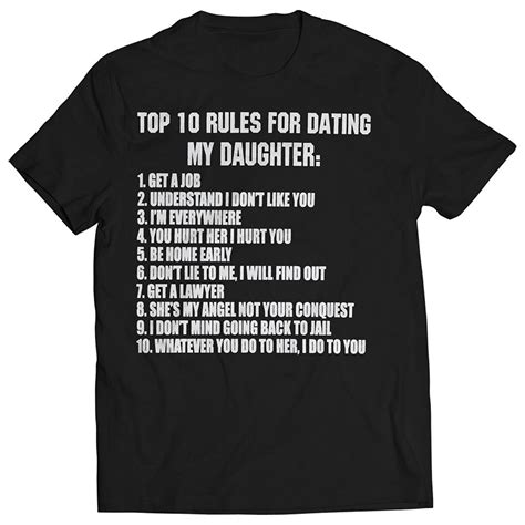 rules for dating my daughter shirt in detroit ♥rules for dating my daughter men s value t